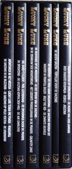 Lucky Luke collectie box 1. hc 1 t/m 6. (compleet)