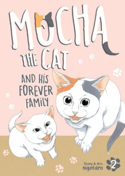 Mocha the cat and his forever family 2.